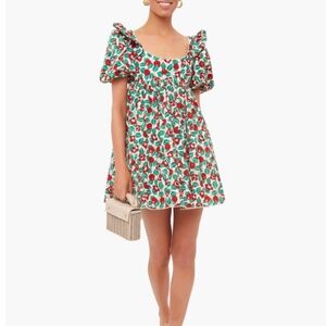 Agua by Agua Bendita Opalo Warana Esmeralda Mini Dress